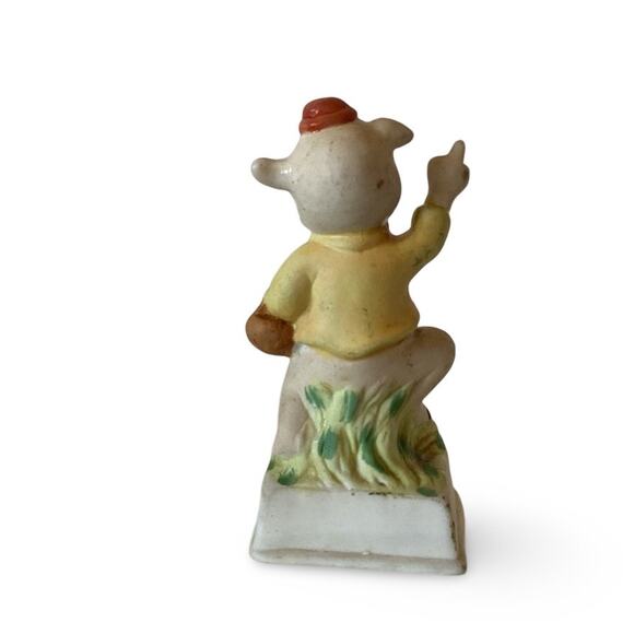 Vintage Enesco Hand Painted Pig Figurine, 1980's - Picture 3 of 5